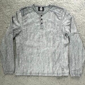 First MFG. Co. - FMCo Base Layer Henley Mens Shirt - Sz. L - 3x Warmer than Wool